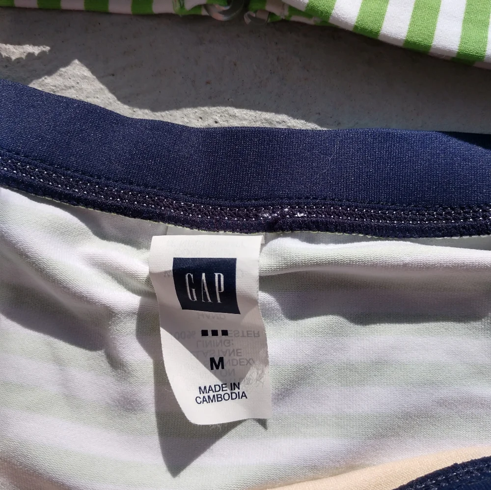 NWT Gap Nautical Striped Bikini Set Medium